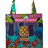 folding bag african fabric