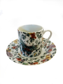 Butterfly & Flower Espresso cup set