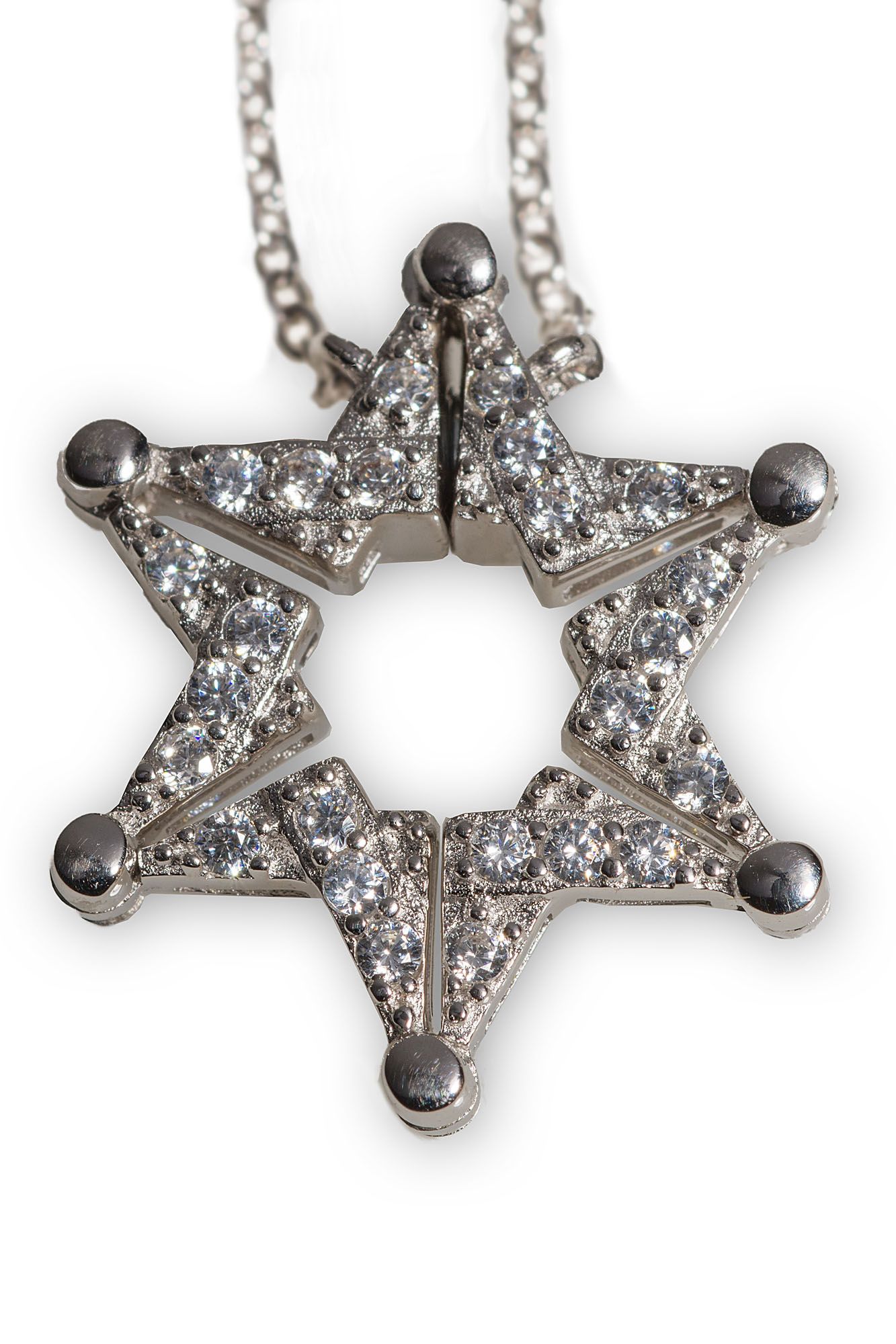 GOLD Magen David / 18K Gold Plated Jewish Star Star of David pendant / Star  of David chain / Handmade Jewish Star of David