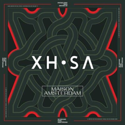 XHOSA limited edition Amsterdam shawl - Dark green