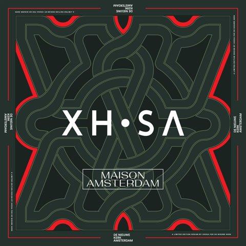 XHOSA limited edition Amsterdam shawl - Black