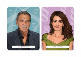 Famous Pairs Memory Game (Dutch edition) - Amal & George Clooney