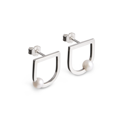Earring Depot Pearl Silver / Pair
