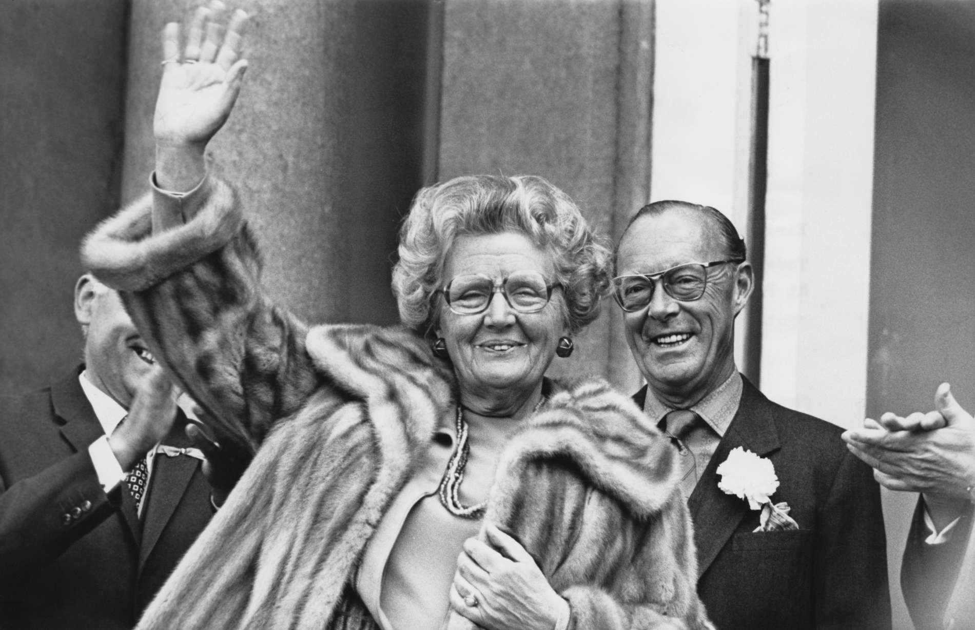 Koningin Juliana viert haar 67ste verjaardag bij Paleis Soestdijk, 1976 © Keystone/Hulton Archive/Getty Images