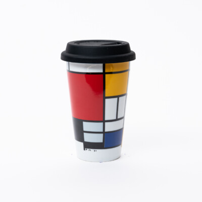 Mondriaan travel mug