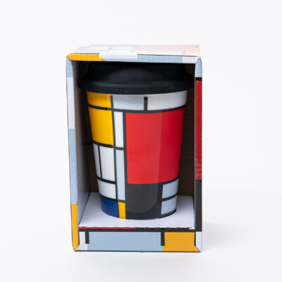 Mondriaan travel mug