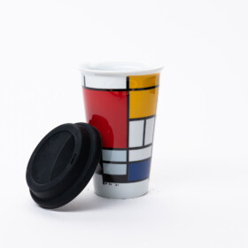 Mondriaan travel mug