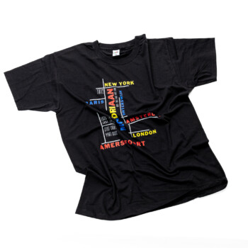 T-shirt Mondrian noir