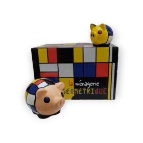 Mondrian Animal Figurines Pig