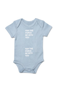 Baby Onesie (organic) - 'May the force be with you'
