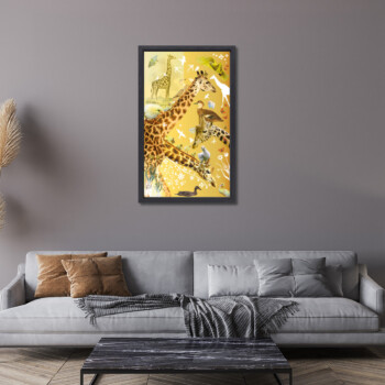 Tord Boontje - Giraffe and Birds - Giclée