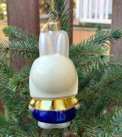 Ornament Miffy Milkmaid glass - back