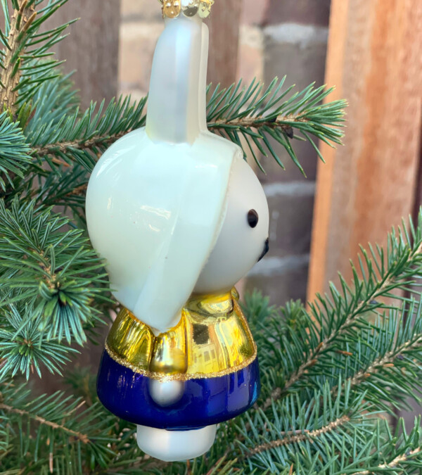 Ornament Miffy Milkmaid glass - side