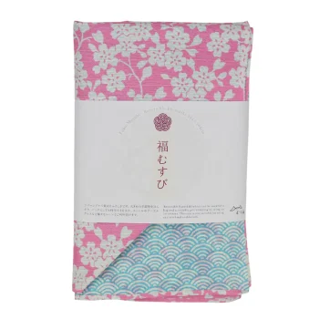 Furoshiki 104cm Cherry Blossom / Wave