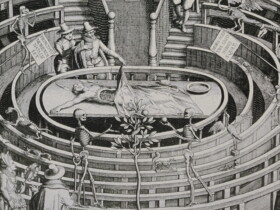 Engraving Anatomical Theater - Detail