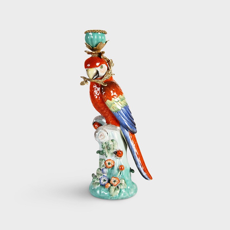 Kandelaar papegaai - Dutch Gift Shop