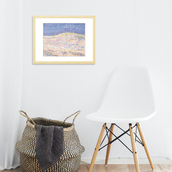 hill on the right|Piet Mondrian - Pointillist study of a dune