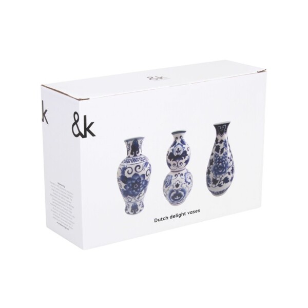 Vase dutch delight set of 3 - giftbox