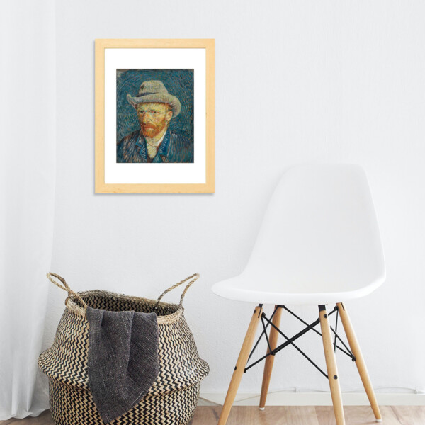 1887|Vincent van Gogh - Self-Portrait with Grey Felt Hat