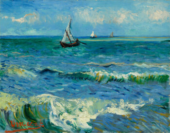Vincent van Gogh - Meereslandschaft in Les Saintes-Maries-de-la-Mer, 1888