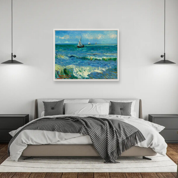 1888|Vincent van Gogh - Seascape near Les Saintes-Maries-de-la-Mer