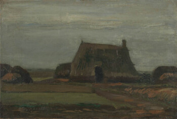 Vincent van Gogh - Bauernhof mit Torfstapeln, 1883