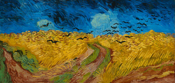 1890|Vincent van Gogh -  Wheatfield with Crows