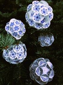 Delfts blauwe kerstballen