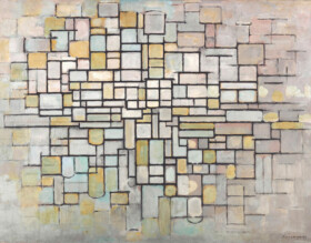 Piet Mondriaan - Compositie no. II - Canvas Giclée - Geen lijst - Canvas