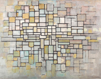 Piet Mondriaan - Compositie no. II - Canvas Giclée - Geen lijst - Canvas