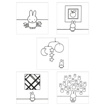 Miffy au Musée - Cartes à colorier