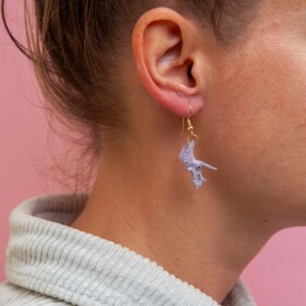 Triceratops 3D printed Earrings - Skull