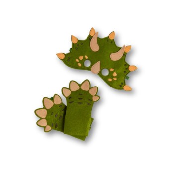 Triceratops dress up set - Green