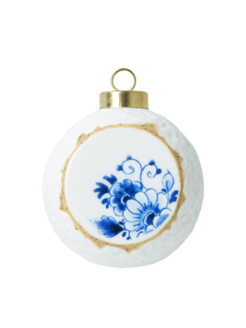 Boule de Noël Fleur Bleue