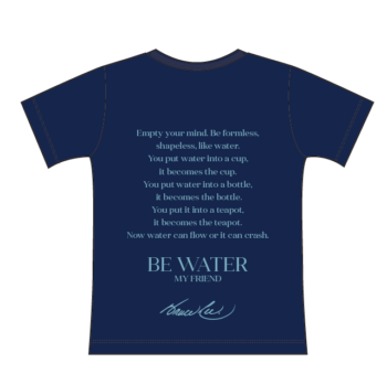 Bruce Lee T-Shirt "Be Water" - Rückseite