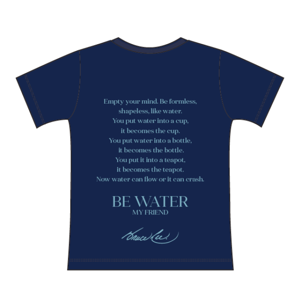 Bruce Lee T-Shirt "Be Water" - Dos