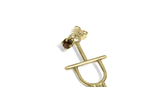 Ohrring Monogramm DIVA - Gold - Monocraft