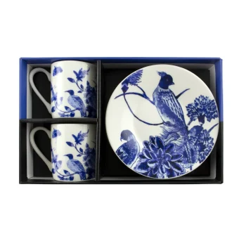 Espresso set | Delft Blue birds