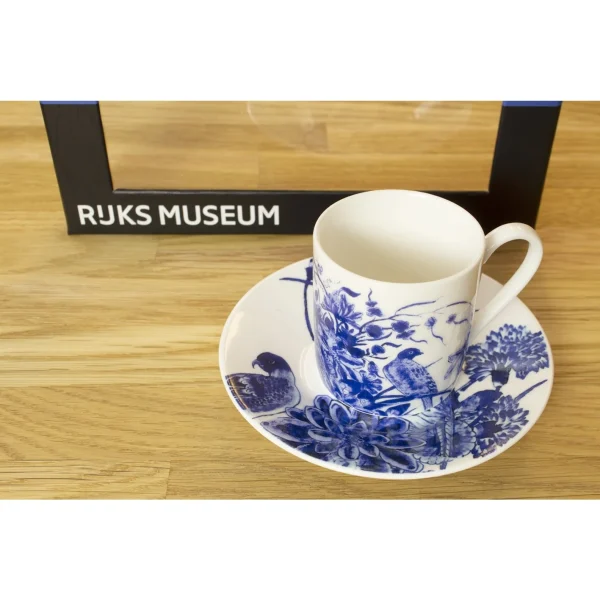 Service à expresso | Oiseaux bleus de Delft