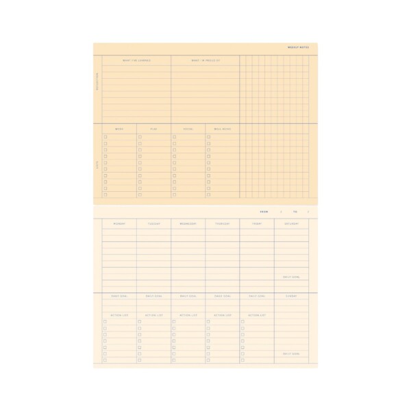 Desk planner | Red <span>A-Journal</span> - Afbeelding 2