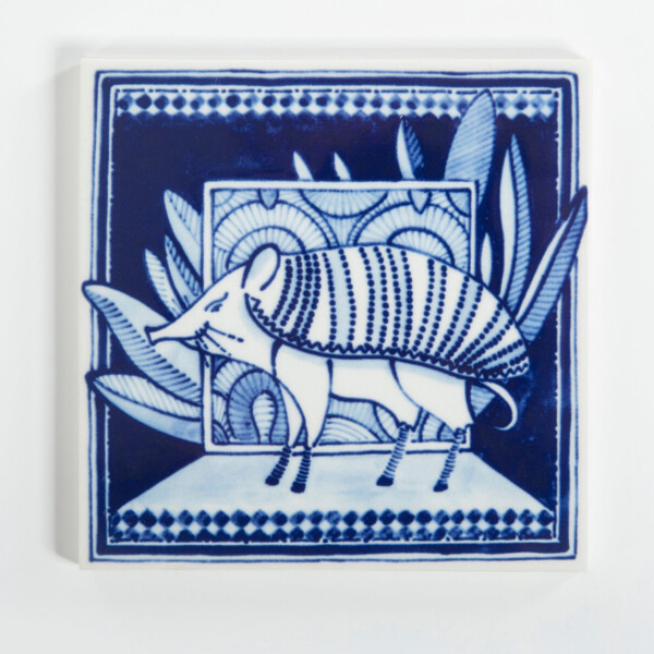 Tile Extinct Animals Armoured Boar