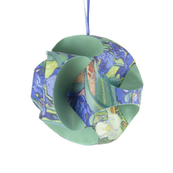 Fold-it-yourself, Christmas Bauble, Van Gogh, Irises