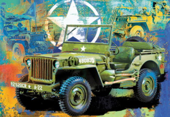 Militär-Jeep-Puzzle