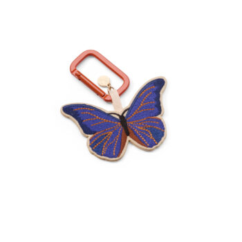 Bag charm Blue Morpho