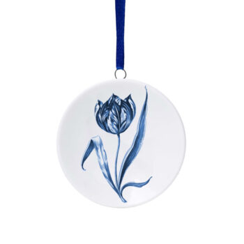 Weihnachtsteller mit Tulpenmotiv – Keramik – 6 cm