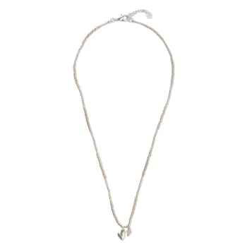 Honored Rozenkwarts Ketting Zilverkleurig