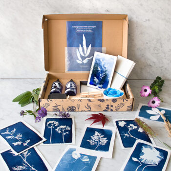 Cyanotype kit – DIY kit om zelf blauwdruk prints te maken