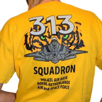 F-35 313 Squadron RNLAF T-Shirt - Yellow