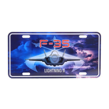 Plaque d'immatriculation « F-35 Lightning II »
