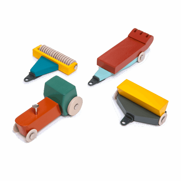 Wooden Car Duotone Series by Floris Hovers - Dutch Museum Gift Shop